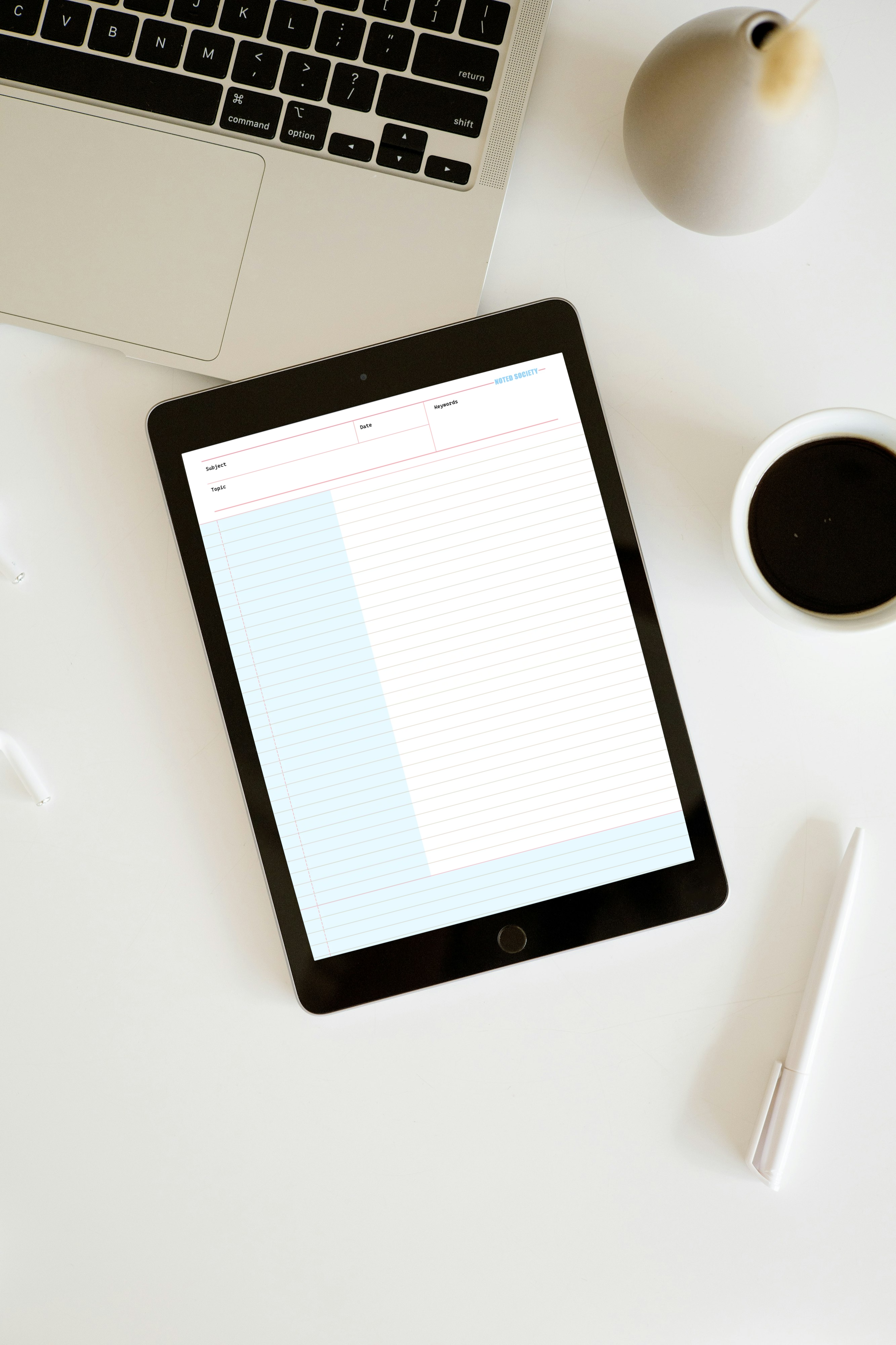 Cornell Notes Notepad - Digital