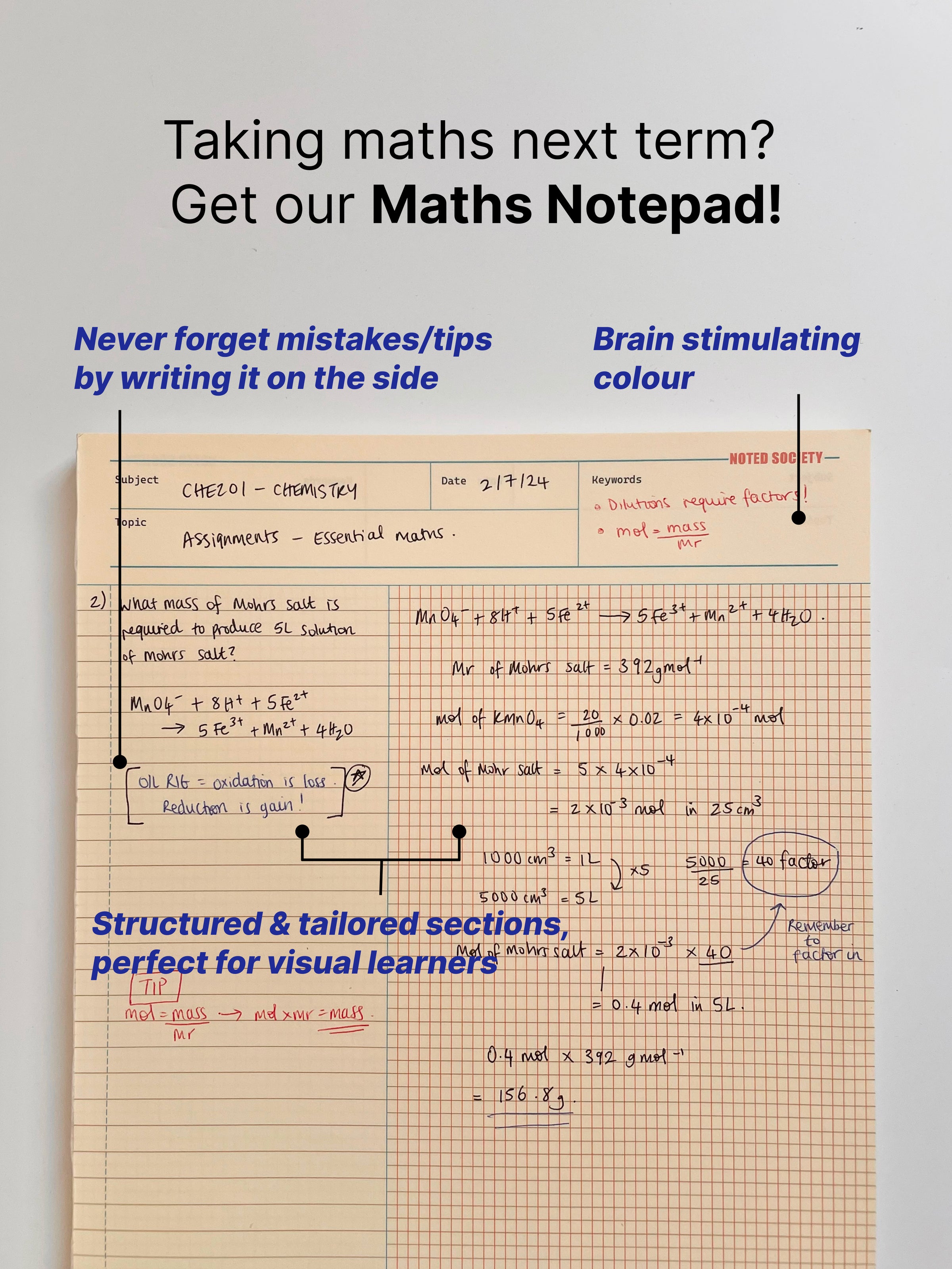 Maths Notepad